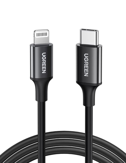 UGREEN Cable Usb C a Lightning MFI, Carga Rápida 1m