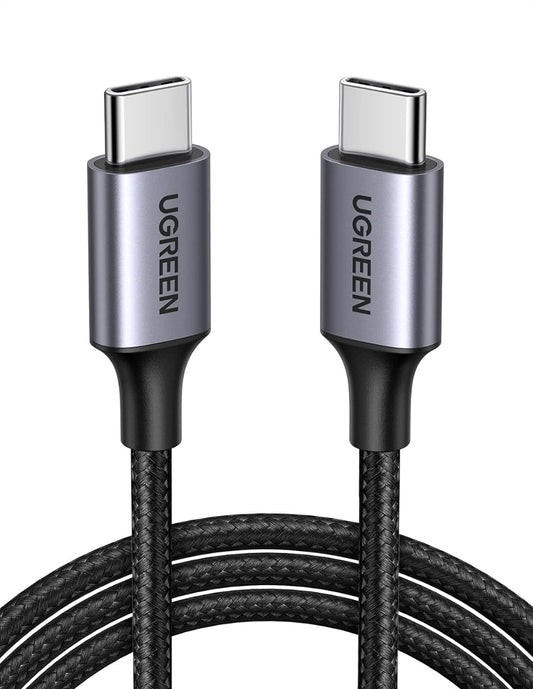 UGREEN Cable USB-C a USB-C 60W Reversible 1m Negro