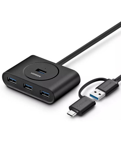UGREEN Hub 4 en 1 USB 3.0 5Gbps 1m