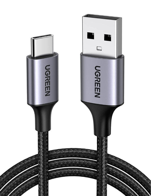 UGREEN Cable USB A a Tipo C Reforzado con Nylón 2m Negro