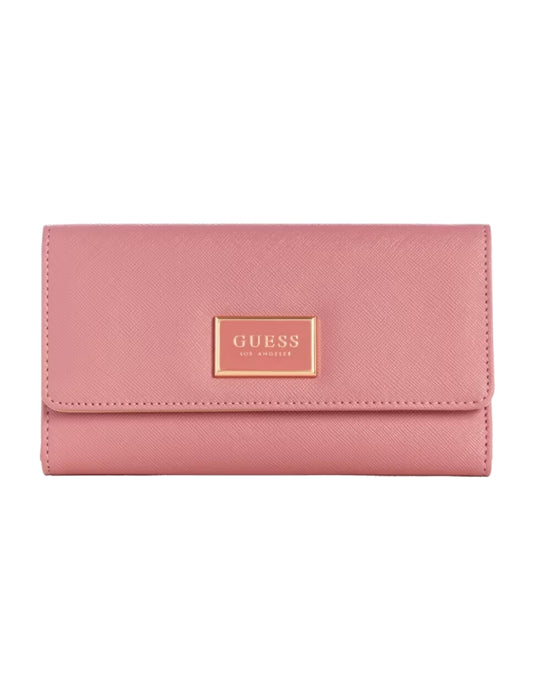 Cartera Guess Abree Slim Clutch Rosa