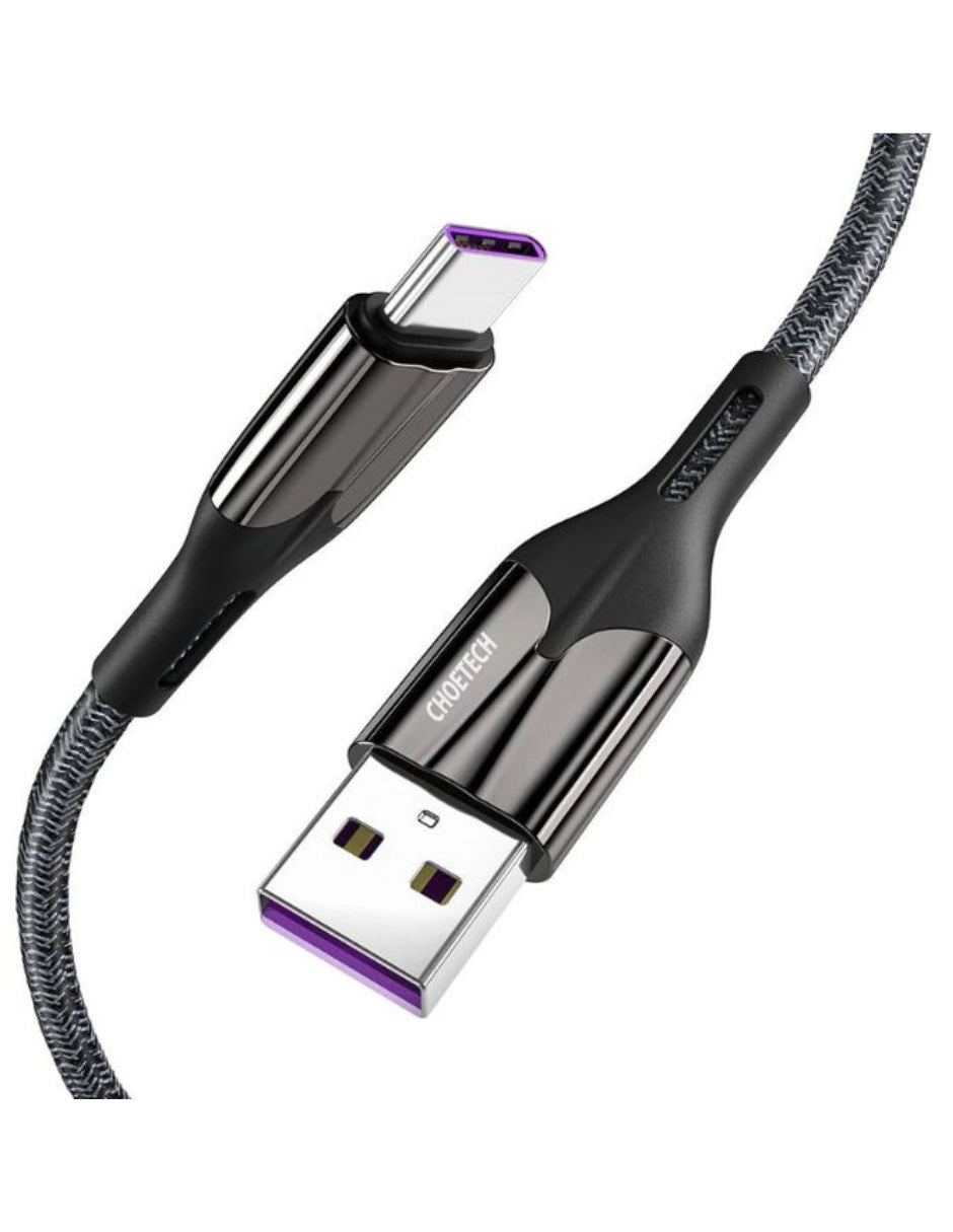 Cable Tipo C de Super Carga Rápida 1.2m Negro