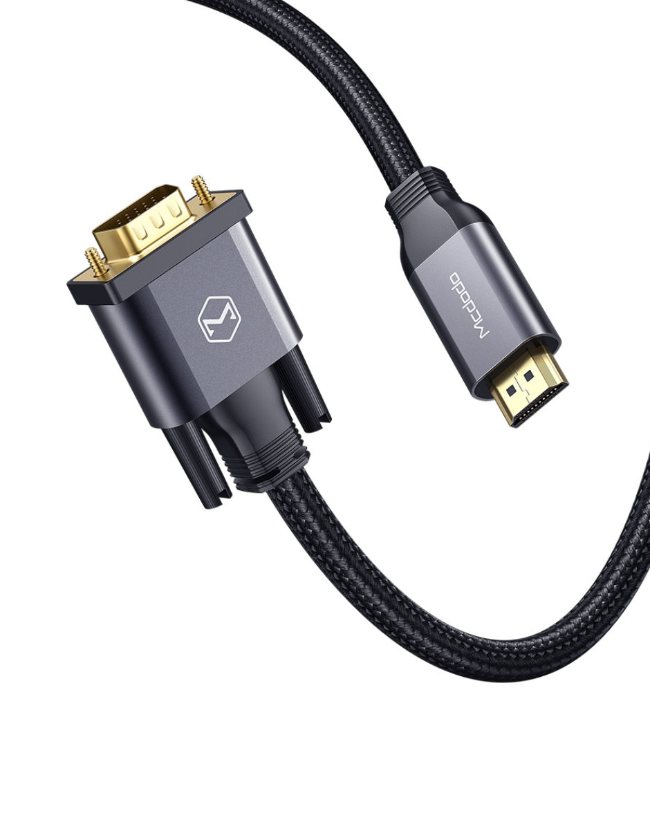 Cable HDMI a VGA Reforzado de Uso Rudo 2m/ 60Hz