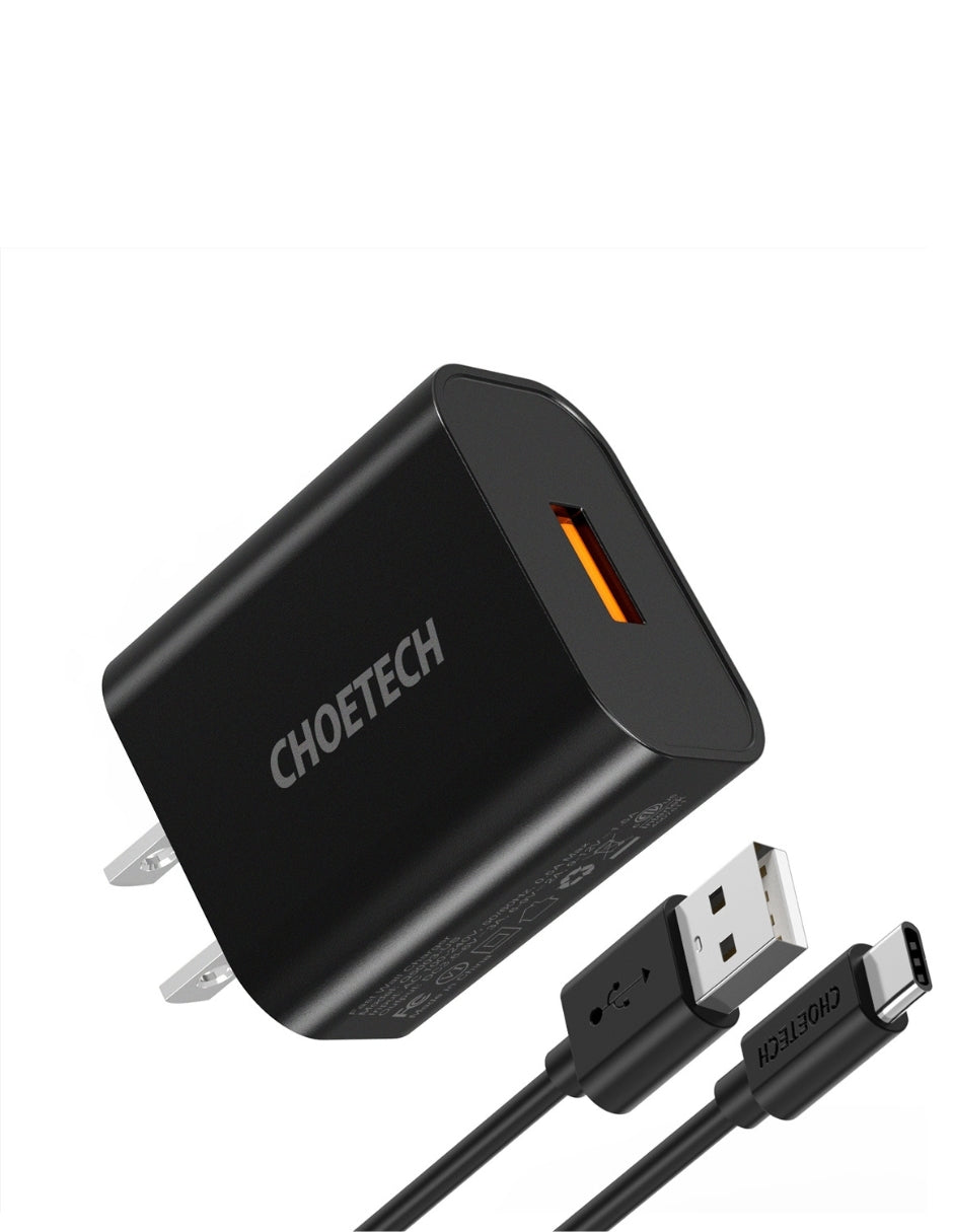 Cargador de Pared con Carga rápida USB 18W