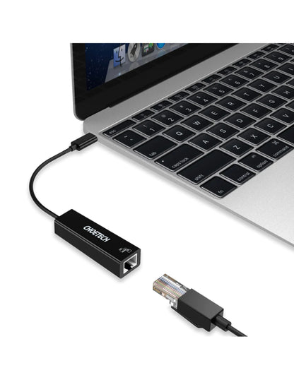 Adaptador USB C a Ethernet Negro