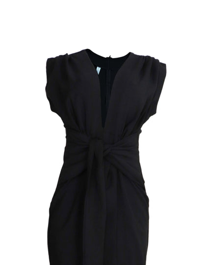 Vestido largo con fajón Behla