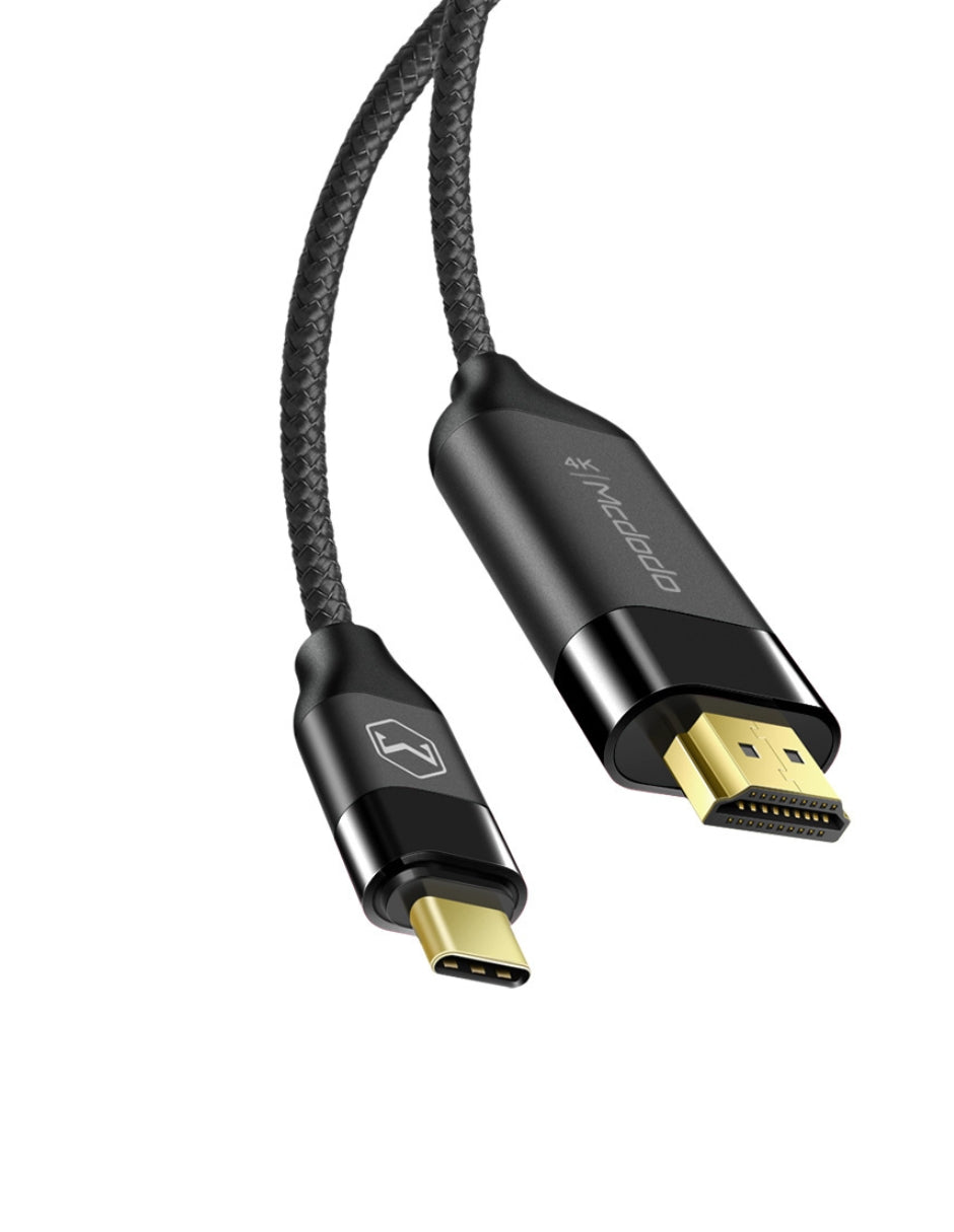Cable USB Tipo C a HDMI 4K Reforzado con Chapa de Oro 2m