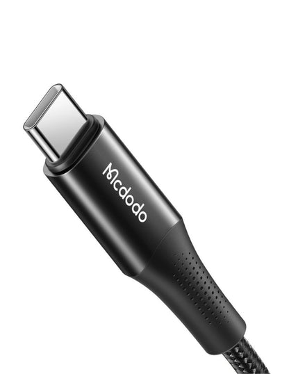 Cable Tipo C a Lightning con LED 1.2m Negro