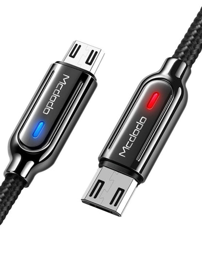 Cable Micro USB Led y Desconexión Automática 1.5m