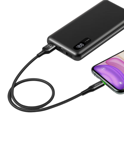 Cable Para iPhone con Led y Desconexión Automática 1.8M