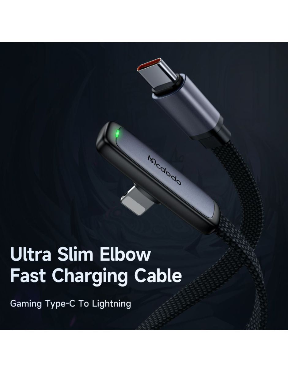 Cable Gamer USB C a Lightning de Carga Rápida 36W
