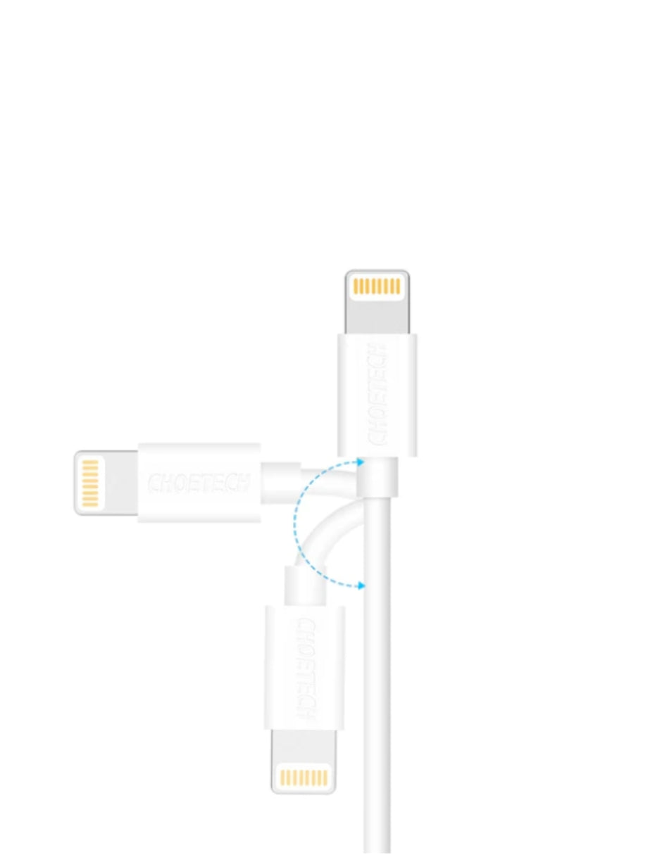 Cable Choetech USB a Tipo Lightning Blanco