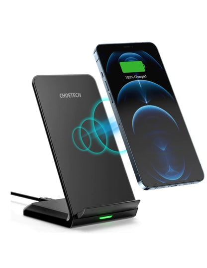 Cargador Inalámbrico de Carga Rápida 15W Negro