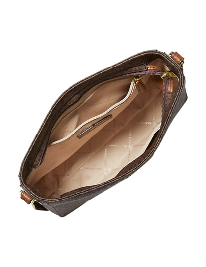 Bolsa Michael Kors Bandolera De Piel Con Monograma Marrón