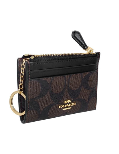 Monedero Coach Mini Skinny ID Case Cafe