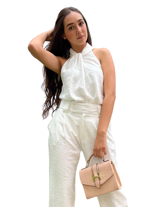 Blusa cuello halter Behla