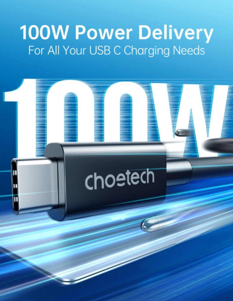 Cable Choetech Thunderbolt de Tipo C a Tipo C