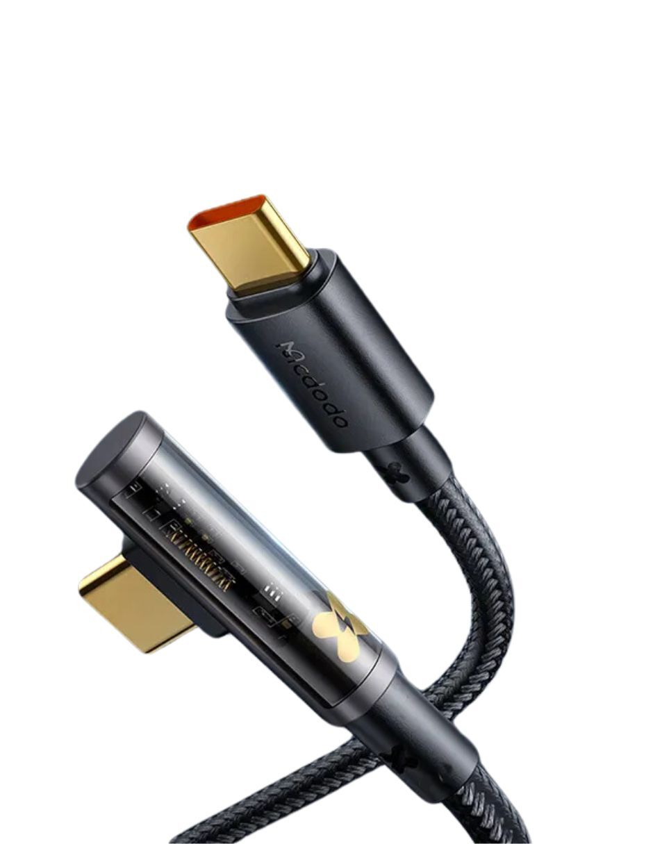 Cable USB-C 100W Reversible Mcdodo Prism Series transparente 1.8M