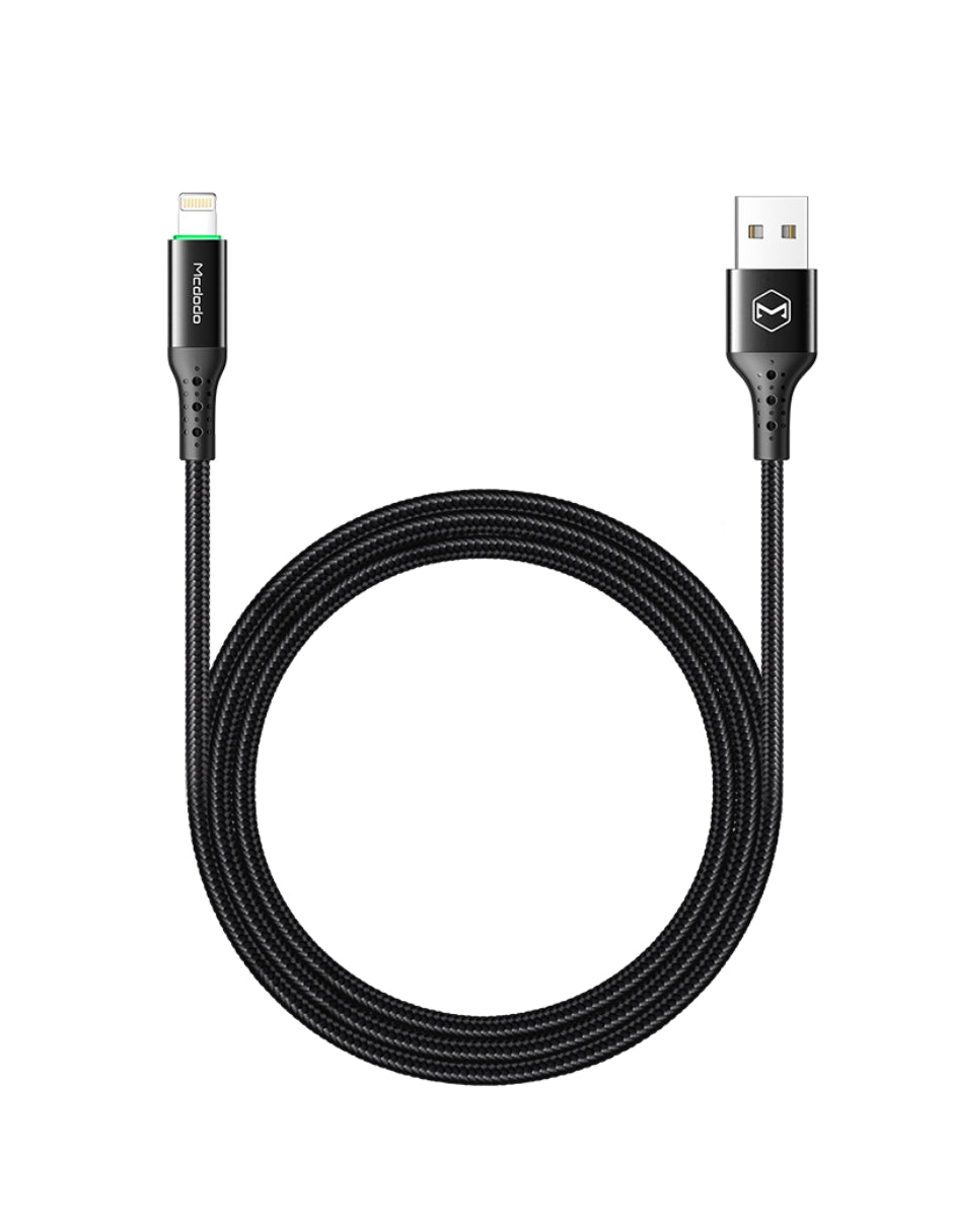 Cable Para iPhone con Led y Desconexión Automática 1.8M