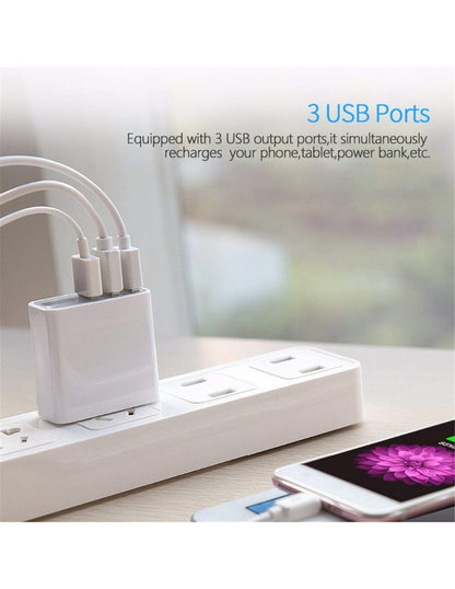 Cargador de Pared Dual USB Carga Rápida