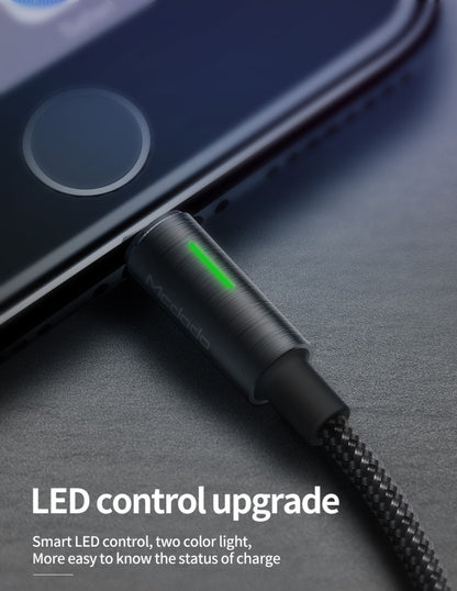 Cable Lightning Reforzado con Indicador LED de Carga Completa 1.2m