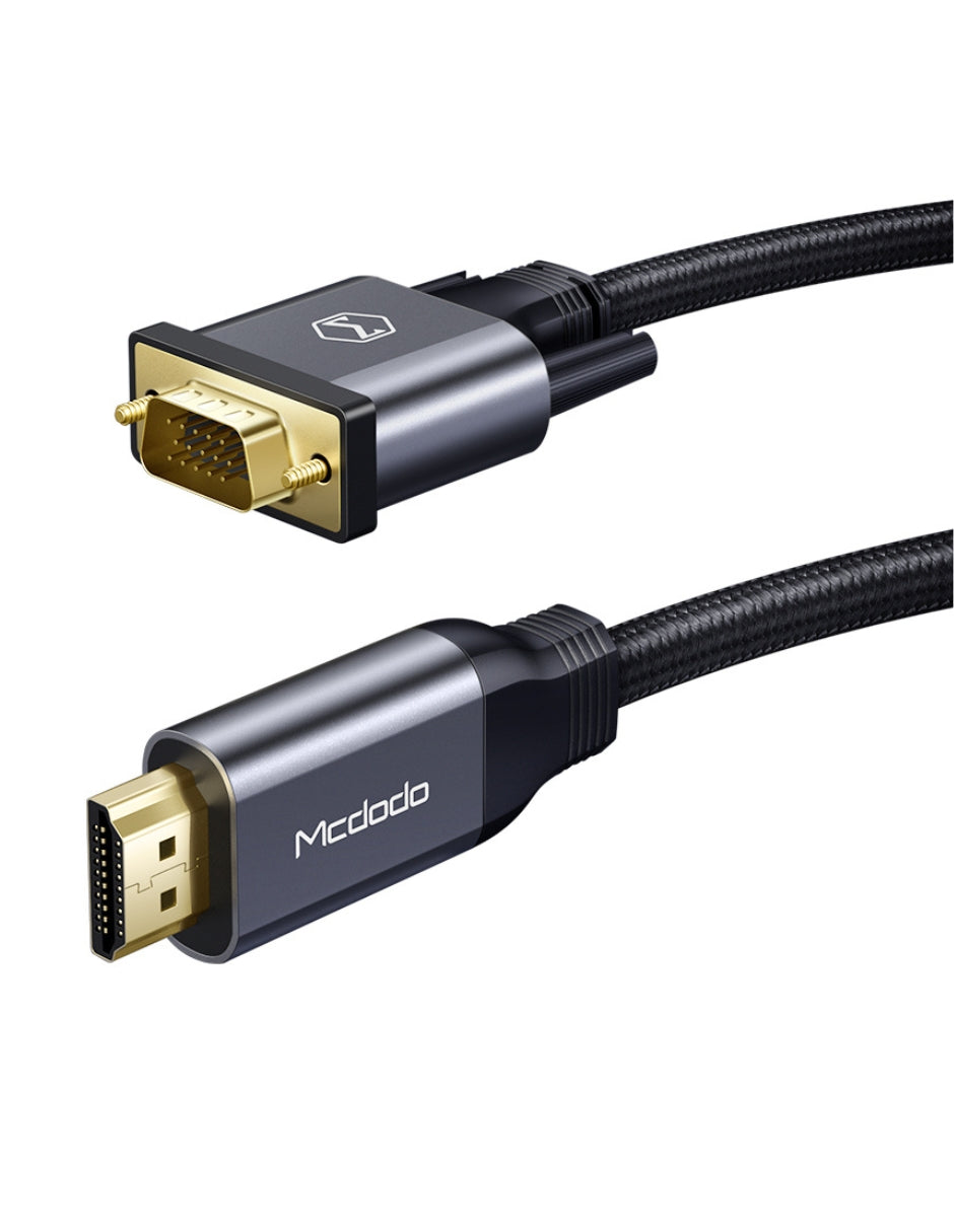 Cable HDMI a VGA Reforzado de Uso Rudo 2m/ 60Hz