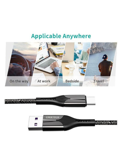 Cable Tipo C de Super Carga Rápida 1.2m Negro