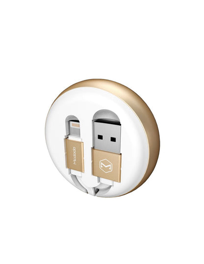 Cable para iPhone Retráctil Carga Rápida Compacto 90 cm