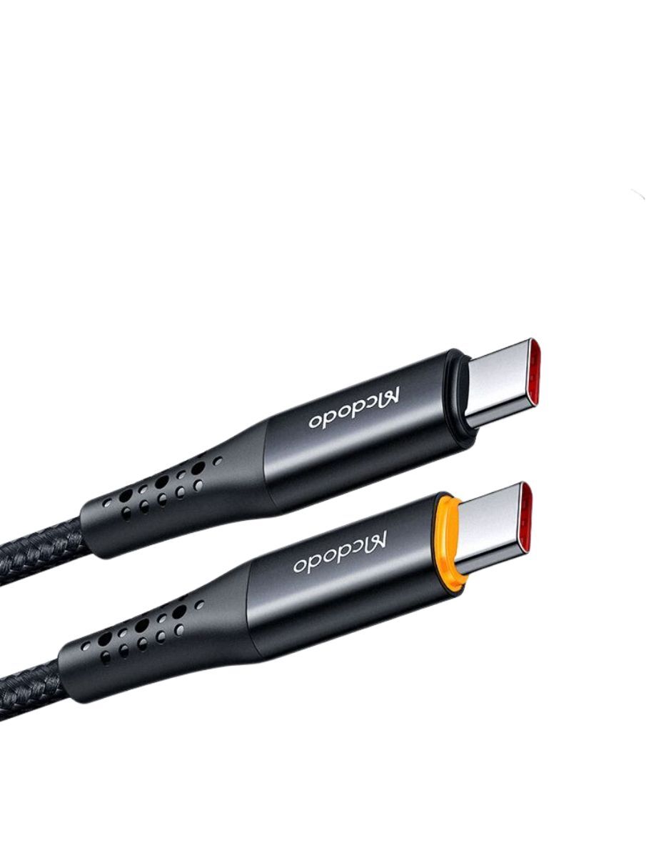 Cable de Carga Rápida USB C a USB C 100W con indicador LED