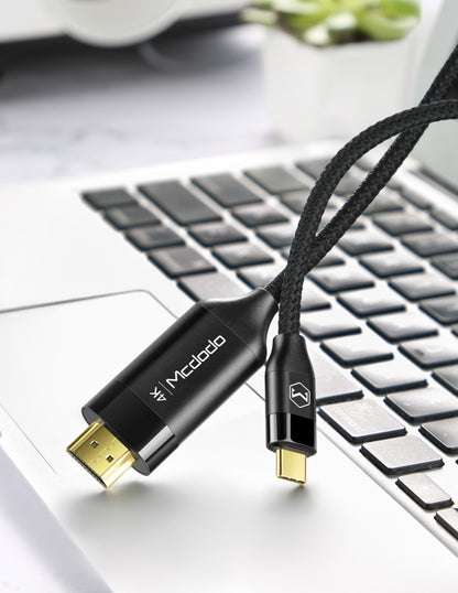 Cable USB Tipo C a HDMI 4K Reforzado con Chapa de Oro 2m