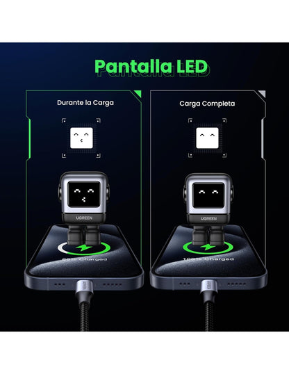 Cargador UGREEN Nexode 65W Tipo C Carga Rápida GaNRobot