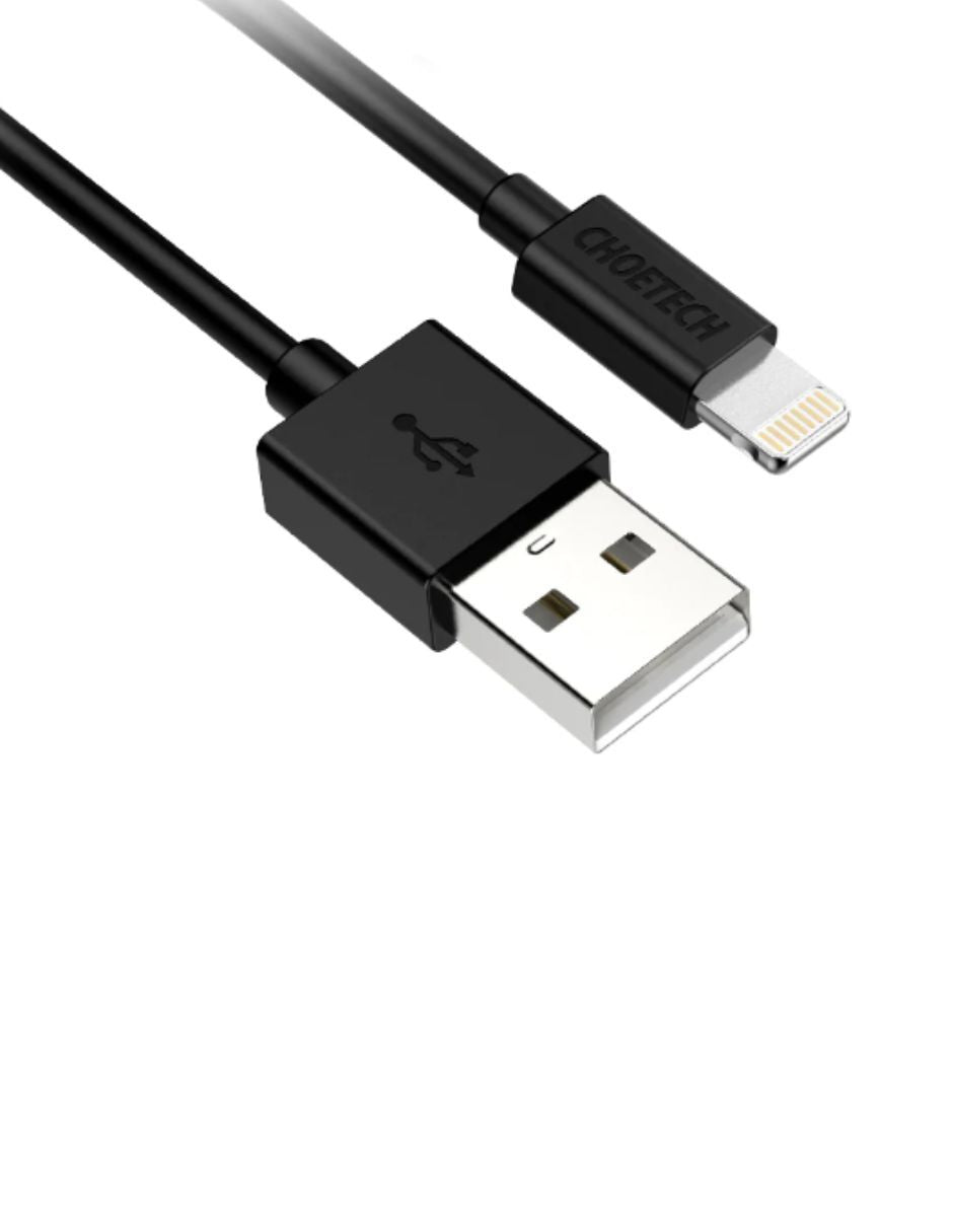 Cable Choetech USB a Tipo Lightning Negro