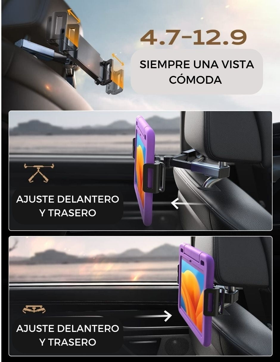 Soporte para Tablet para Reposacabezas de Coche Lisen