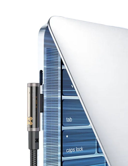 Cable USB-C 100W Reversible Mcdodo Prism Series transparente 1.8M