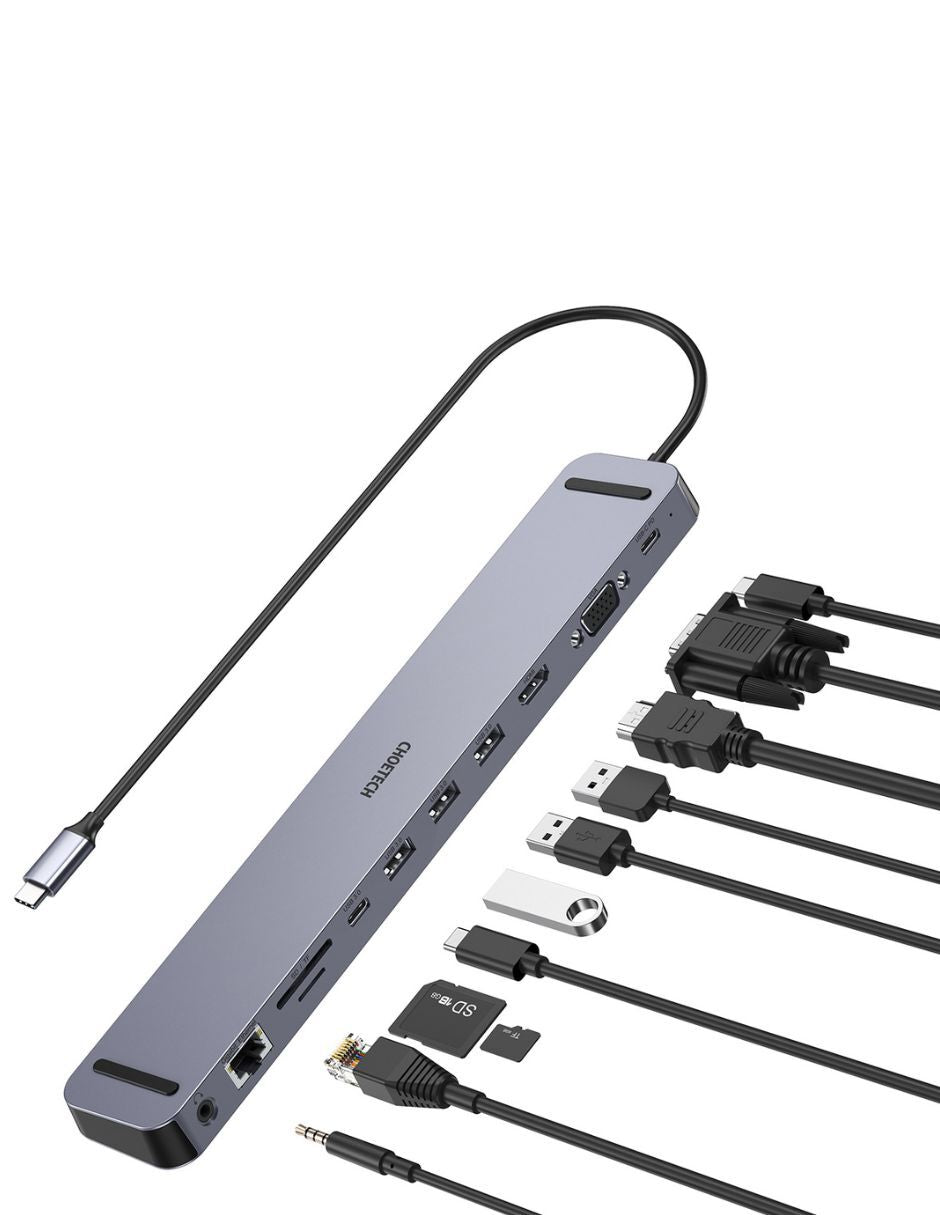 Adaptador HUB Multifuncional 11 en 1 Tipo C