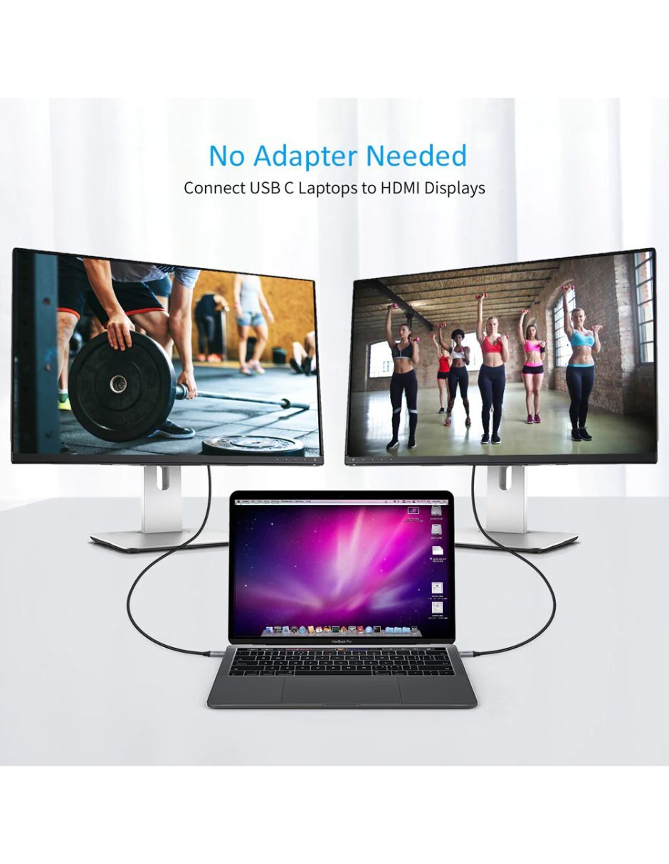 Adpatador USB C a HDMI 2m Choetech 4K@60Hz