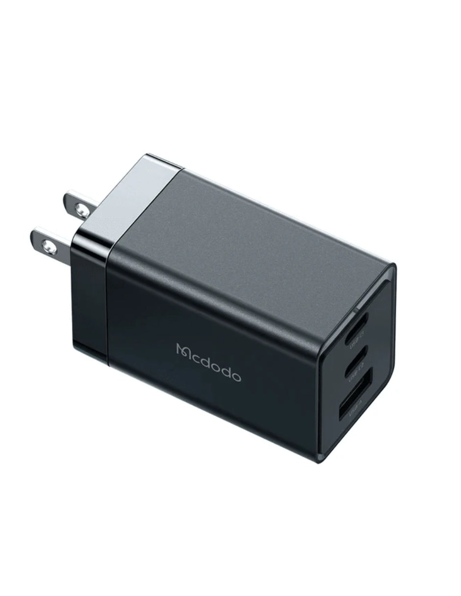 Cubo de Carga Rápida con 1 USB y 2 PD de 65W Negro