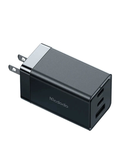 Cubo de Carga Rápida con 1 USB y 2 PD de 65W Negro