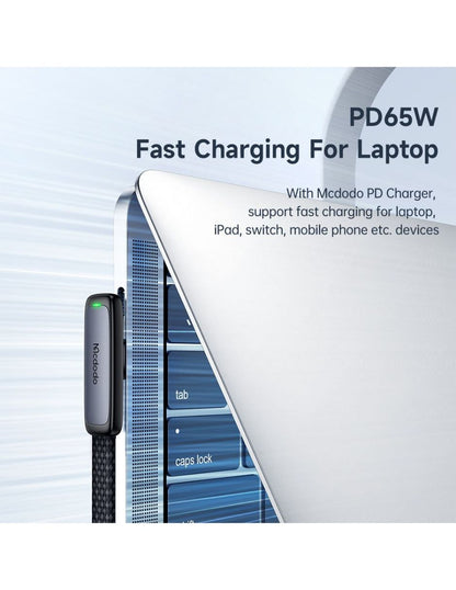 Cable Gamer Plano USB C a USB C de Carga Rápida 36W