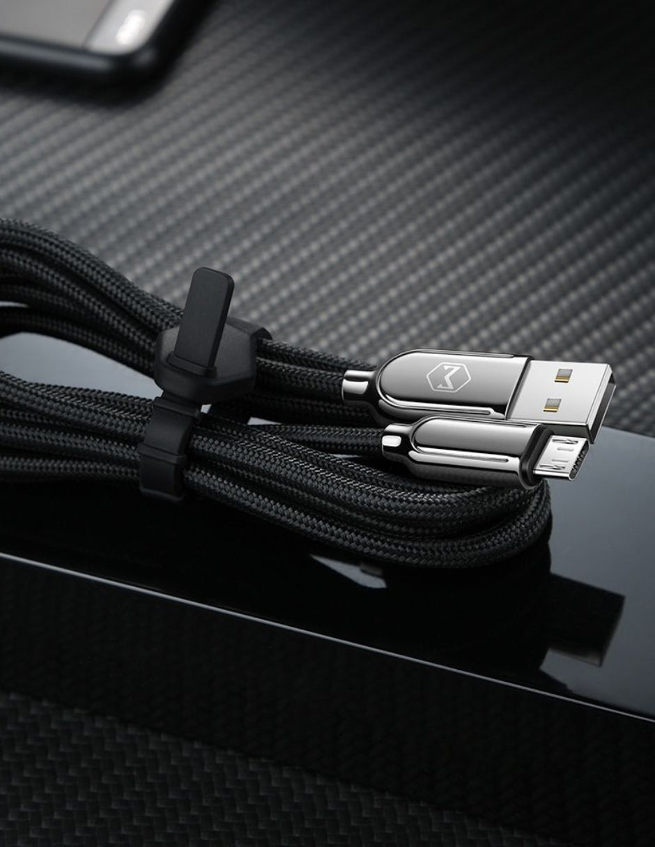 Cable Micro USB Led y Desconexión Automática 1.5m