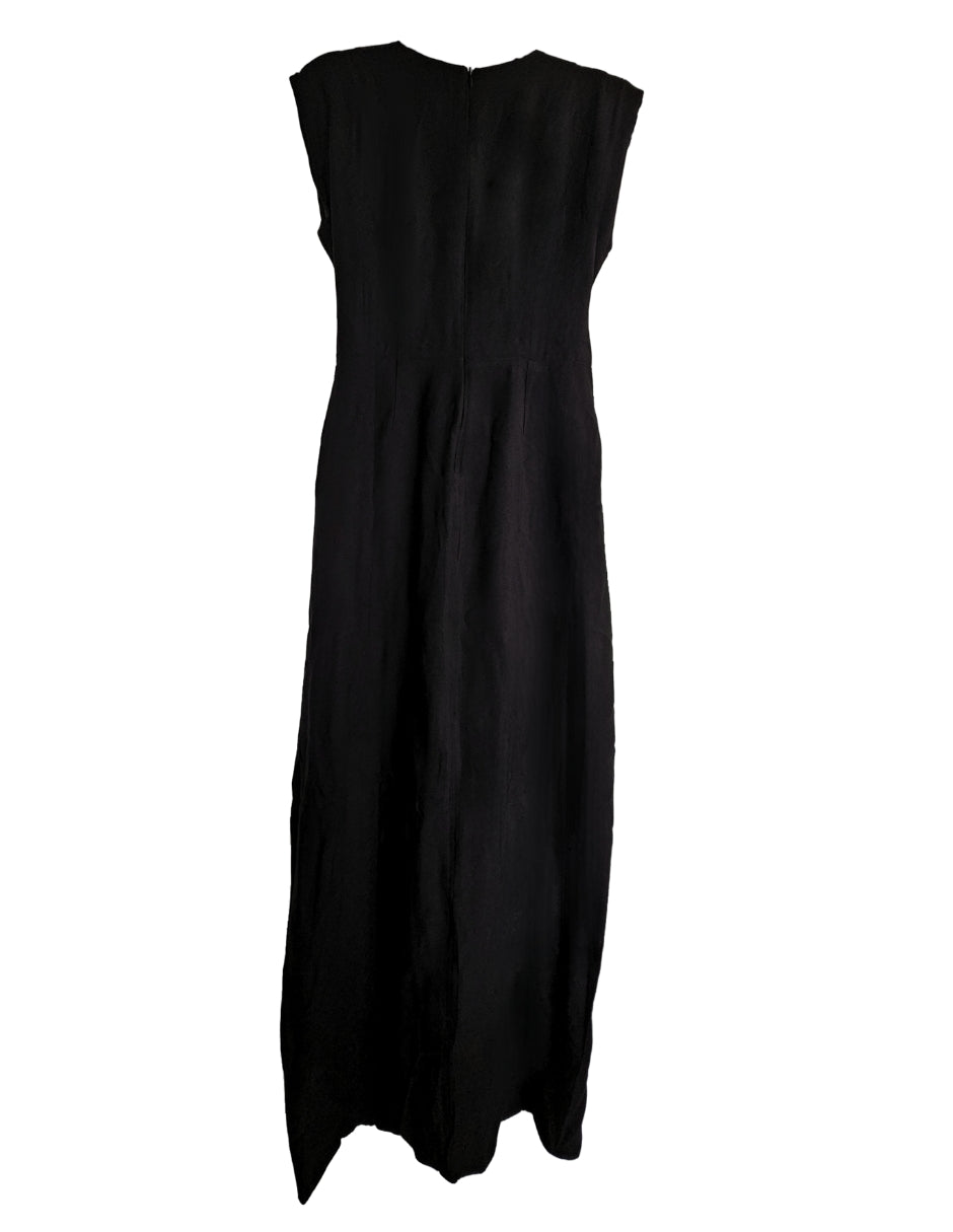 Vestido largo con fajón Behla