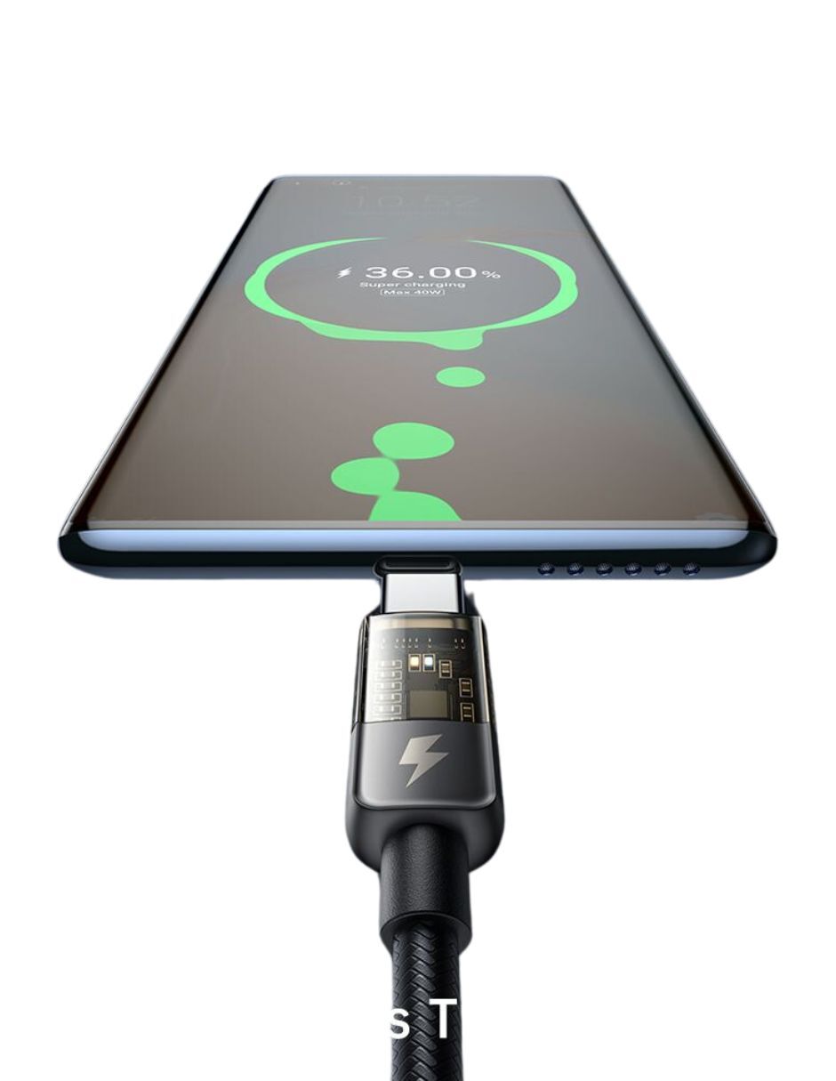 Cable de Carga Rápida USB C a USB C con Auto Apagado