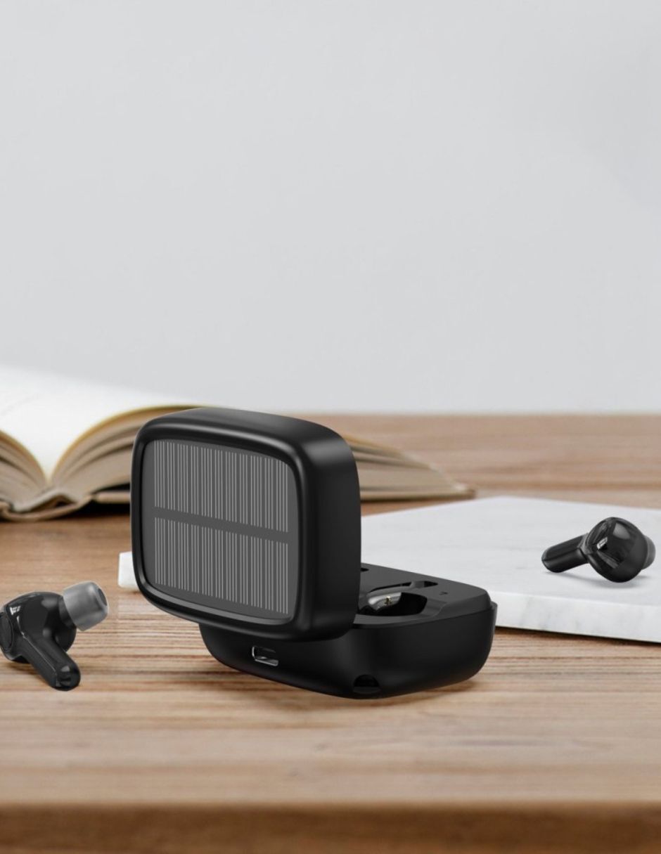 Audifonos Bluetooth con Estuche de Carga Solar