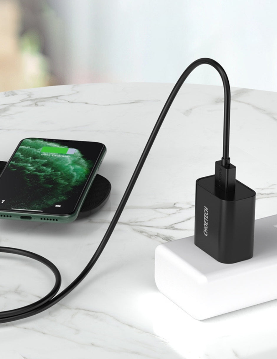 Cargador de Pared con Carga rápida USB 18W