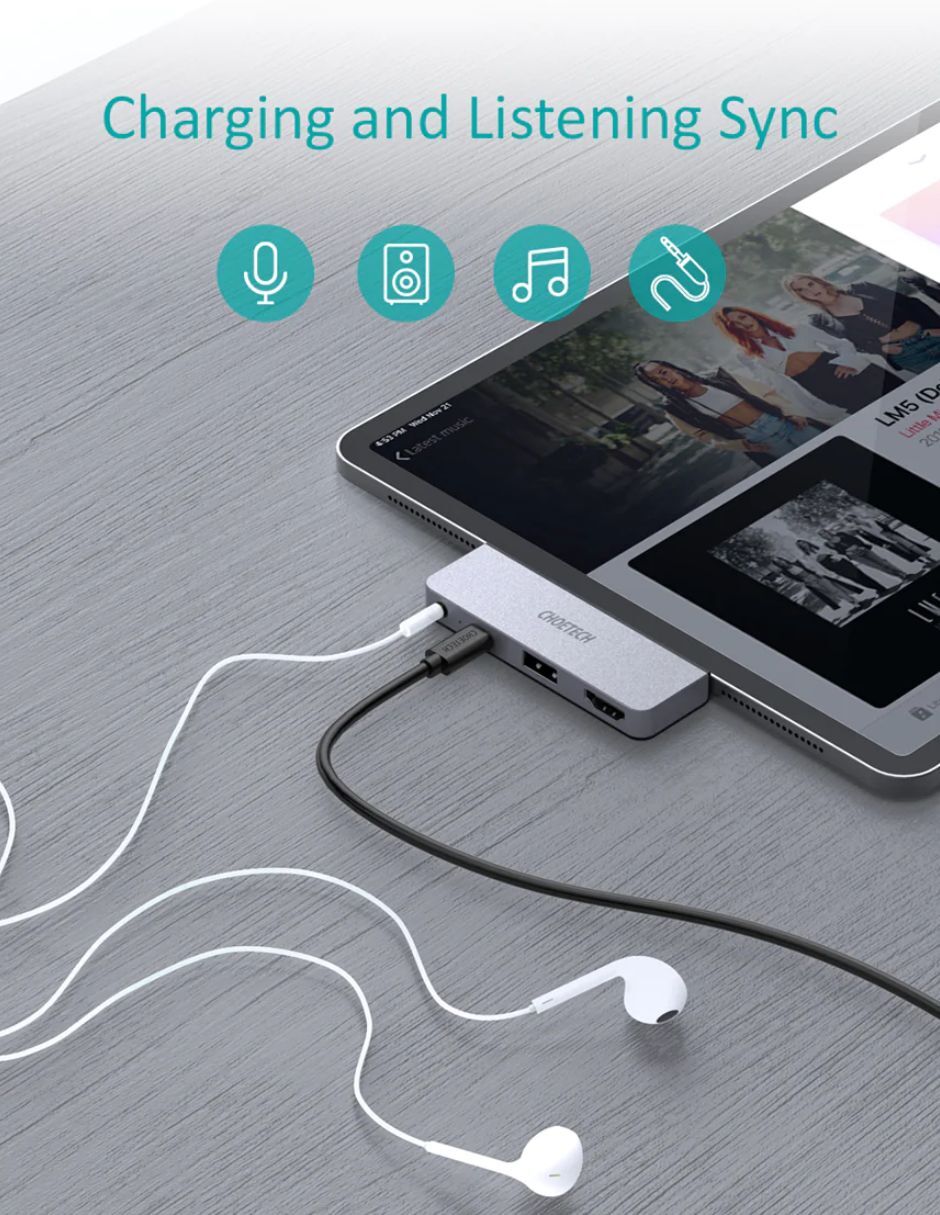HUB USB Tipo C 4 en 1 compatible con MacBook