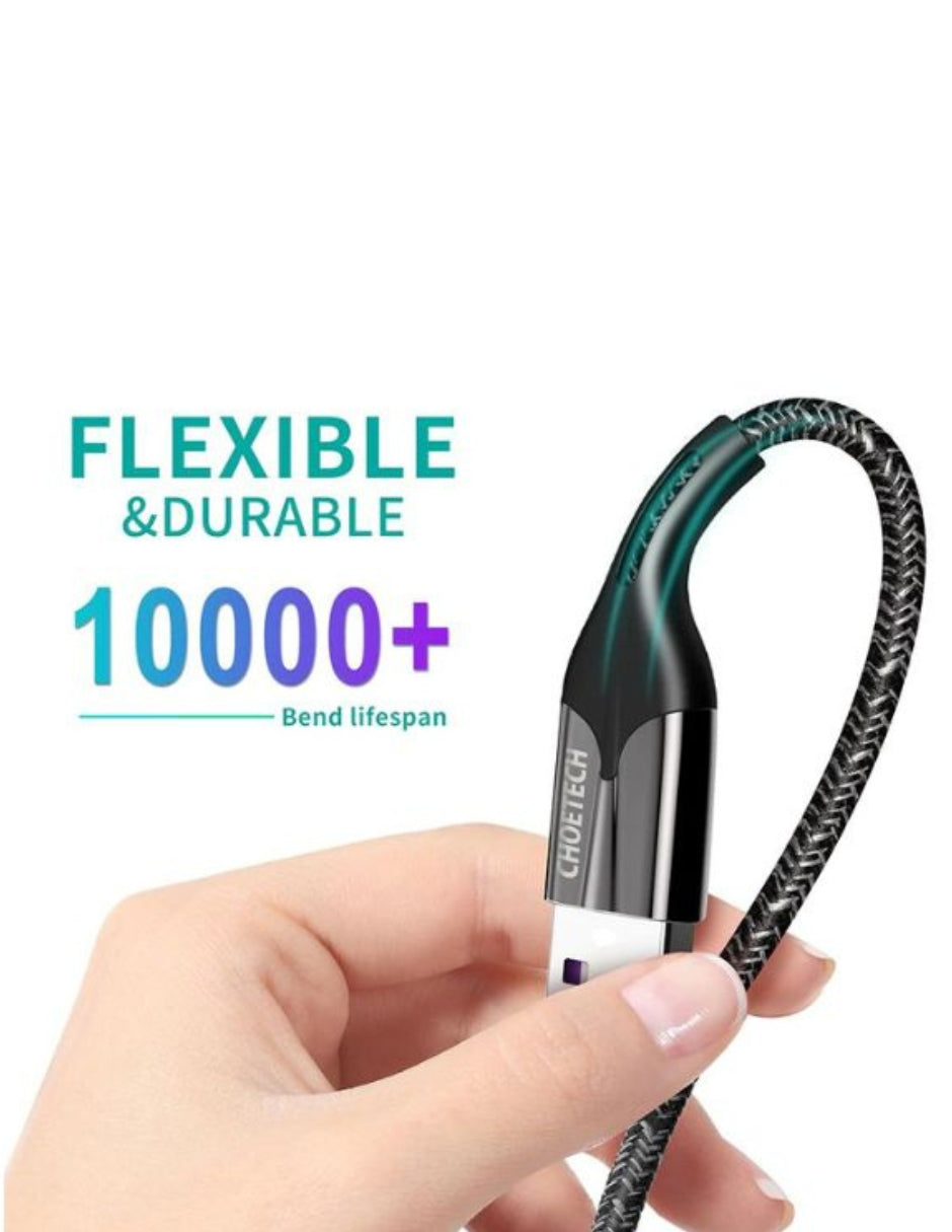 Cable Tipo C de Super Carga Rápida 1.2m Negro