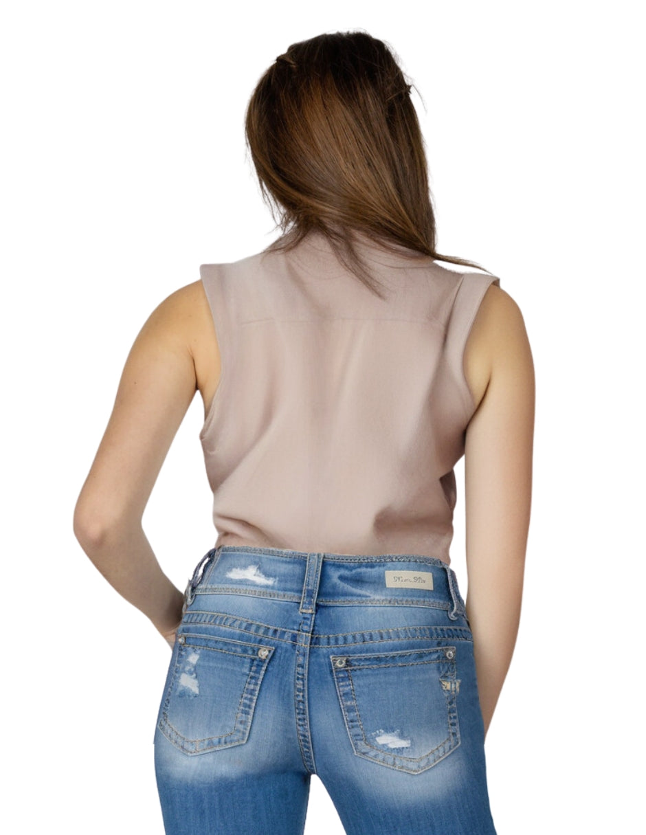 Blusa de escote en v Behla