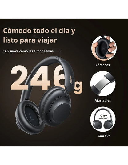 Audífonos de diadema inalámbricos HiTune Max5 UGREEN negros