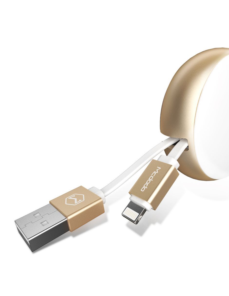 Cable para iPhone Retráctil Carga Rápida Compacto 90 cm
