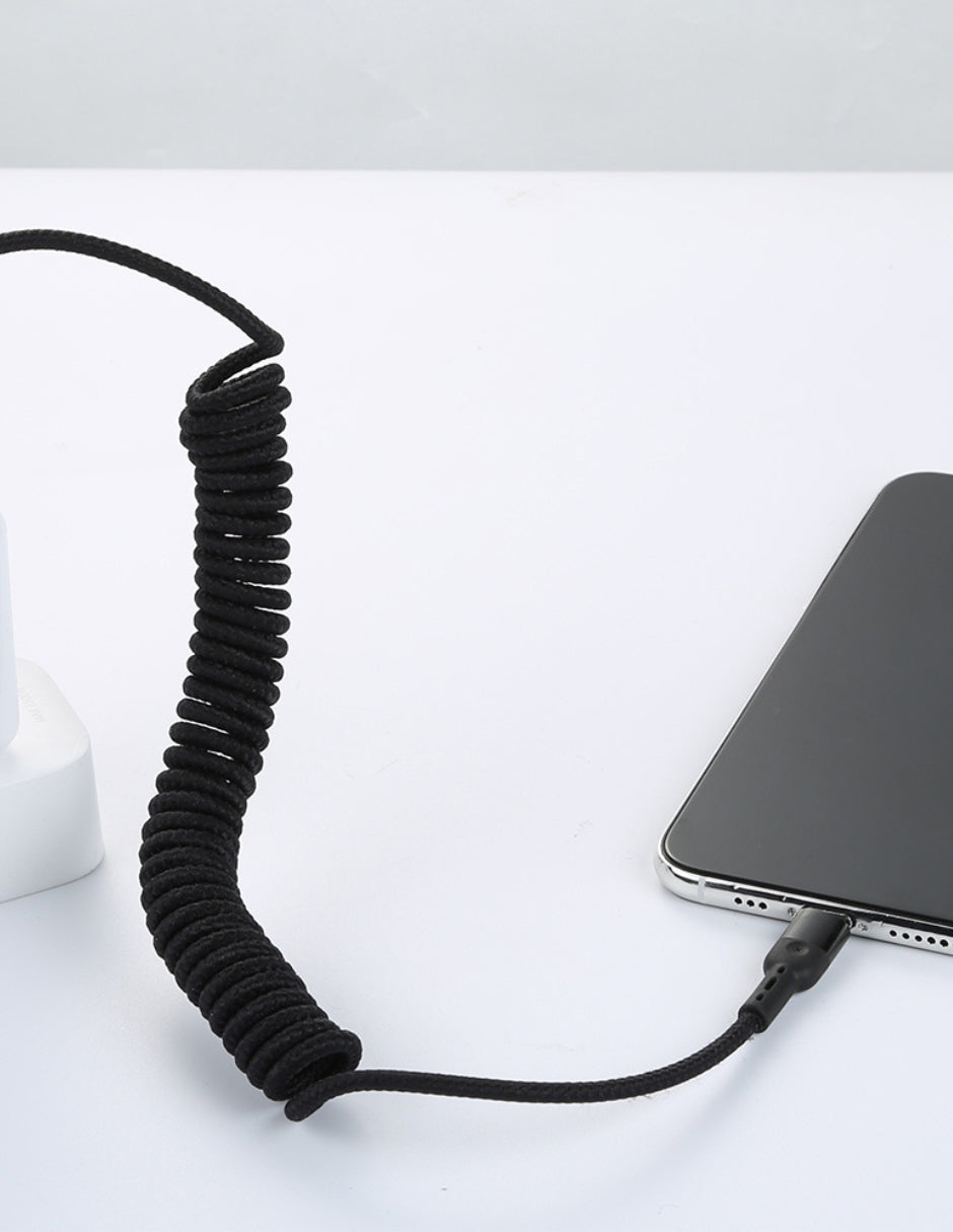 Cable para iPhone Retractable con Carga Rápida de 1.8m